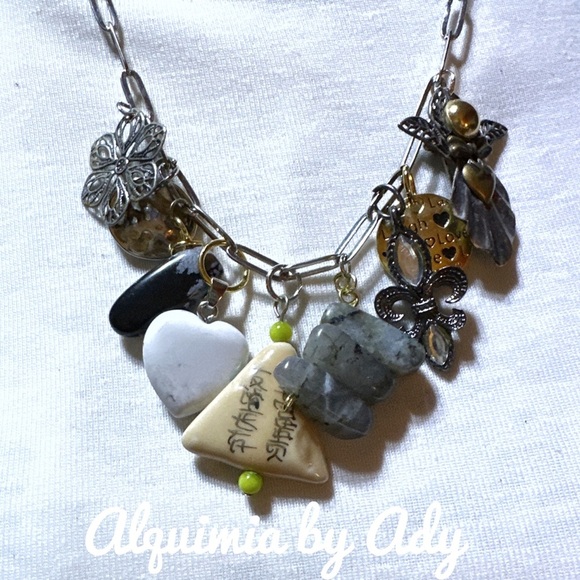 Alquimia by Ady Mixed Metal and Stone Necklace - Picture 2 of 3